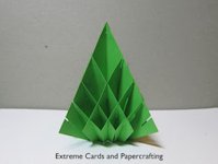 Extreme Cards and Papercrafting Christmas Tree Popup Card